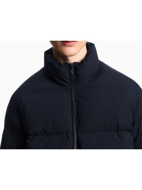 FULL ZIP QUILTED NYLON DOWN JACKET EMPORIO ARMANI | 8N1BQ3.1NLRZ0920 BLU NAVY